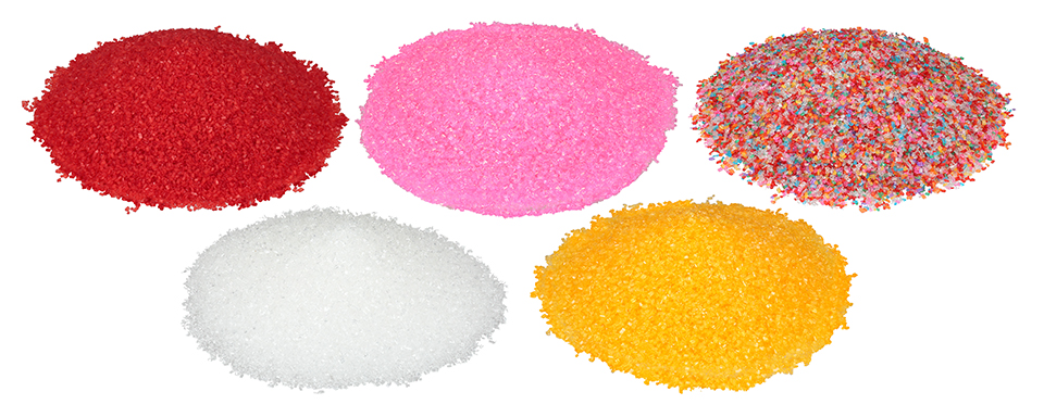 Colored Crystals Sugars